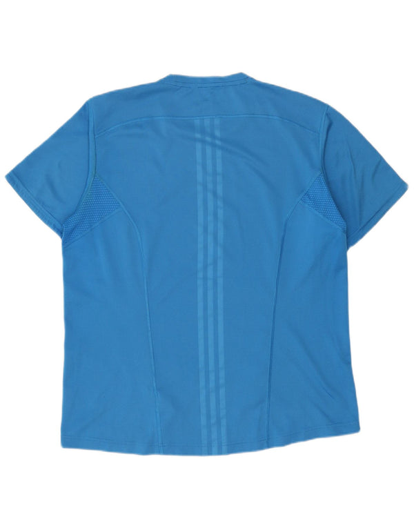 Adidas Herren T-Shirt Top Large Blau Polyester