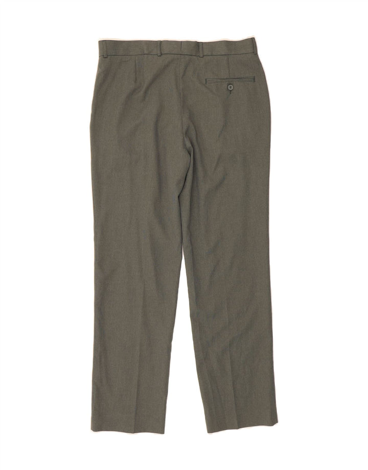 JAMES PRINGLE Mens Straight Suit Trousers W36 L31 Grey Polyester Vintage James Pringle and Second-Hand James Pringle from Messina Hembry 