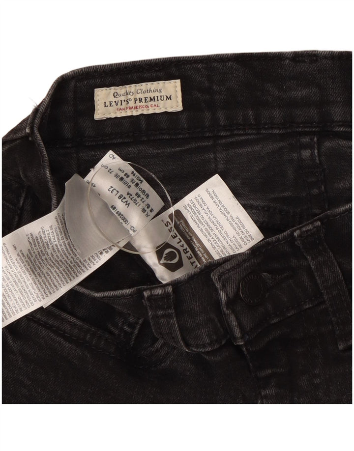 Levi's Damen Skinny Jeans W28 L29 Schwarze Baumwolle