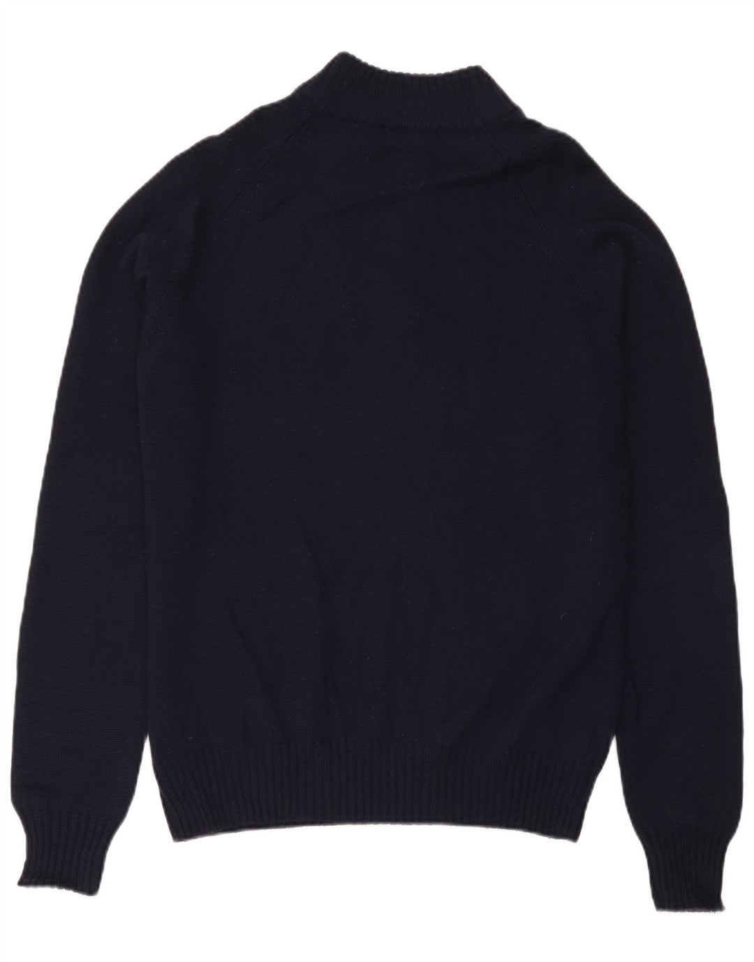 Fila Herren-Pullover mit Reißverschluss am Hals, groß, marineblaue Merinowolle