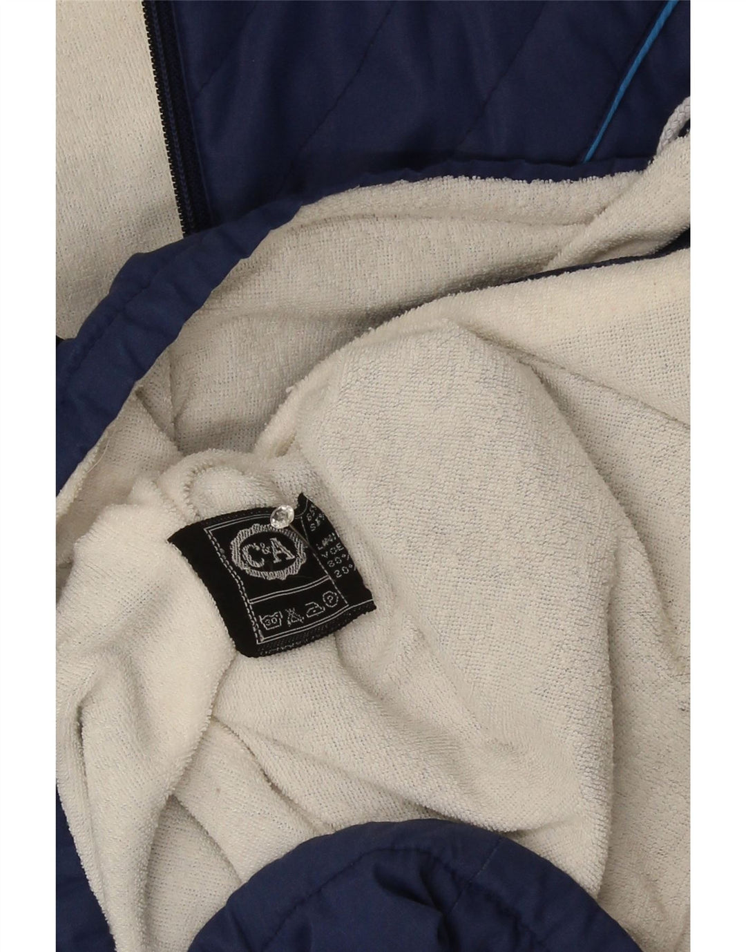 C & A Herren-Windjacke mit Kapuze, UK 36, Größe S, marineblau, Baumwolle