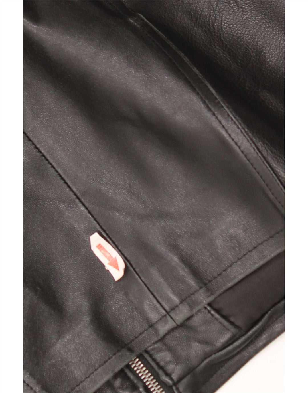 Vintage Damen Lederjacke UK 14 Mittelschwarzes Leder