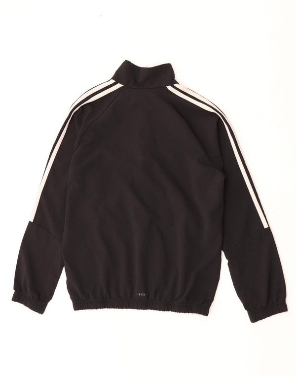 Adidas Jungen Aeroready Trainingsanzug Top Jacke 11–12 Jahre, schwarzes Polyester