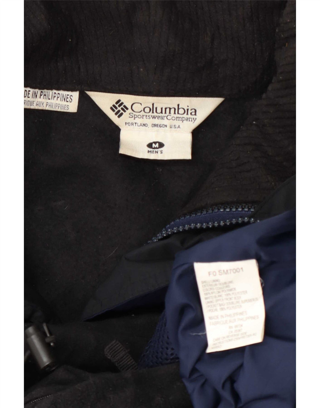 Columbia Herren Bugaboo Graphic Skijacke UK 38 Medium Navy Blue Colourblock