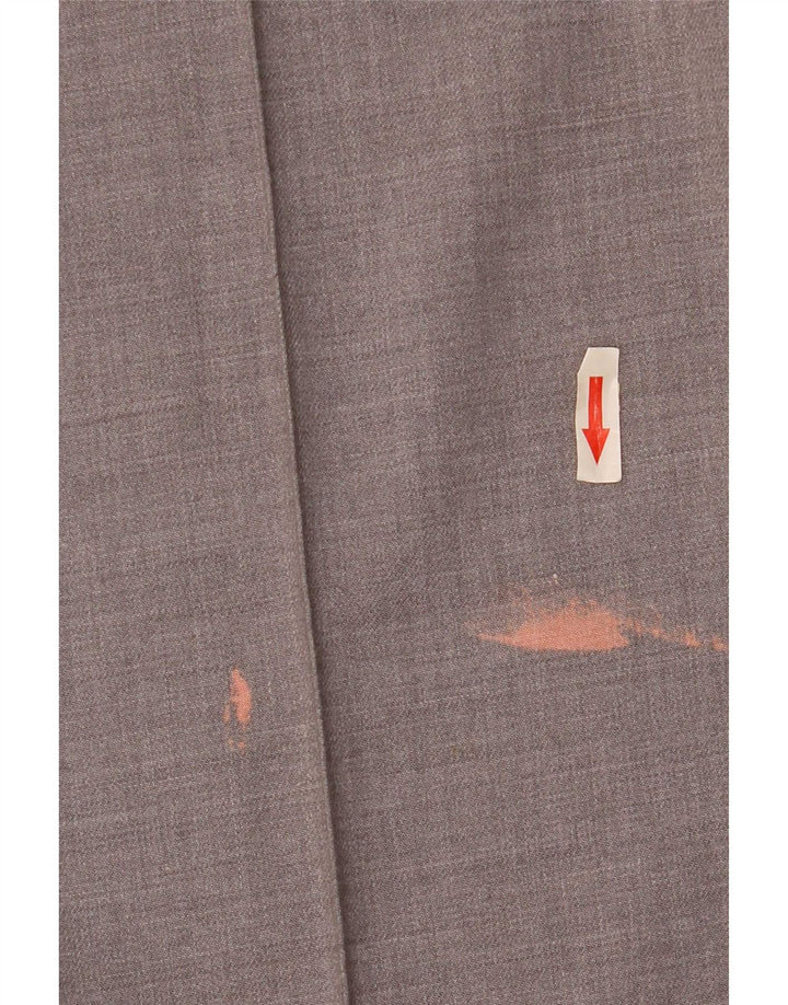 Zara Damen Tapered Chino Hose Medium W28 L26 Grau Polyester