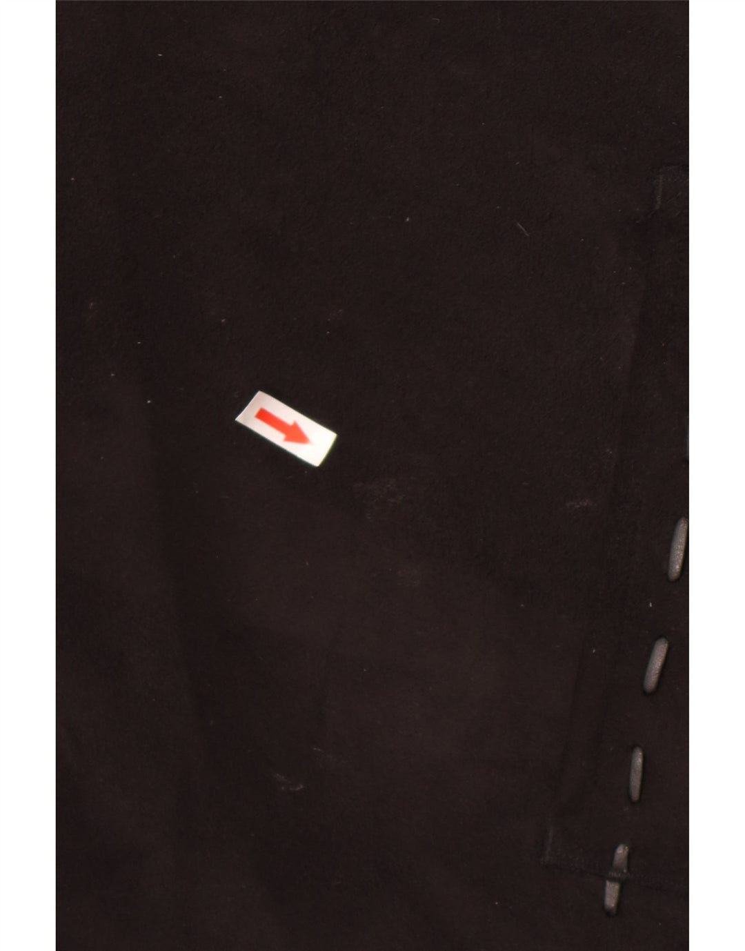 Vintage Damen Sherpa Jacke UK 26 5XL Schwarz Acryl