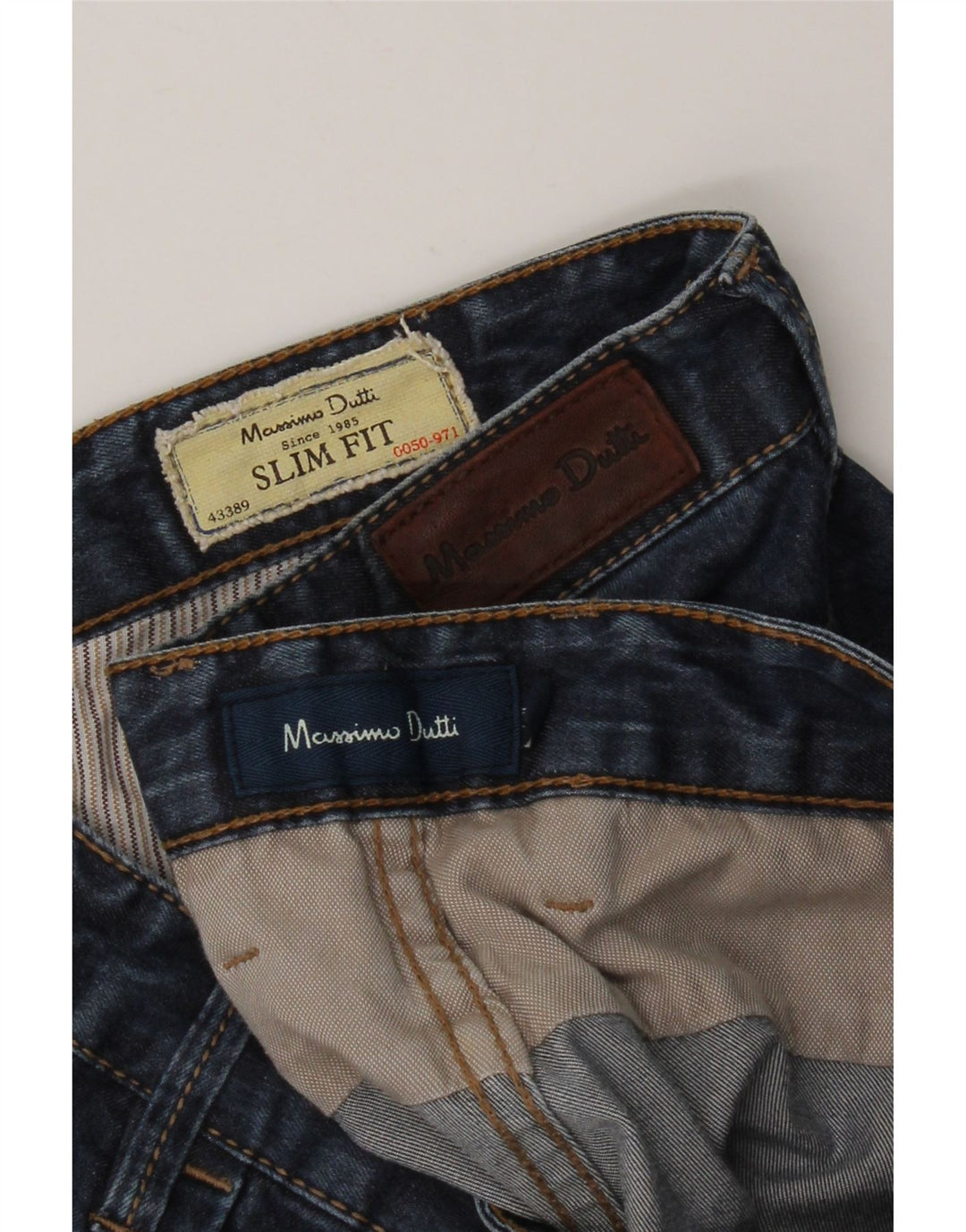 MASSIMO DUTTI Herren Slim Jeans EU 44 Large W34 L28 Blau