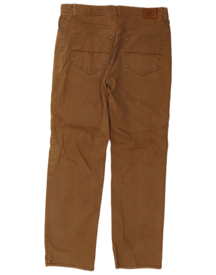 Marks & Spencer Herren Blue Harbor Straight Jeans W34 L31 Beige Baumwolle