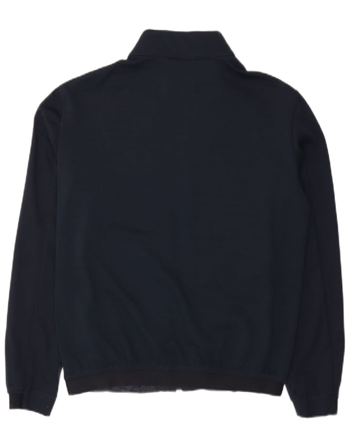 Zara Herren Bomberjacke UK 38 Medium Marineblau Colourblock Polyester