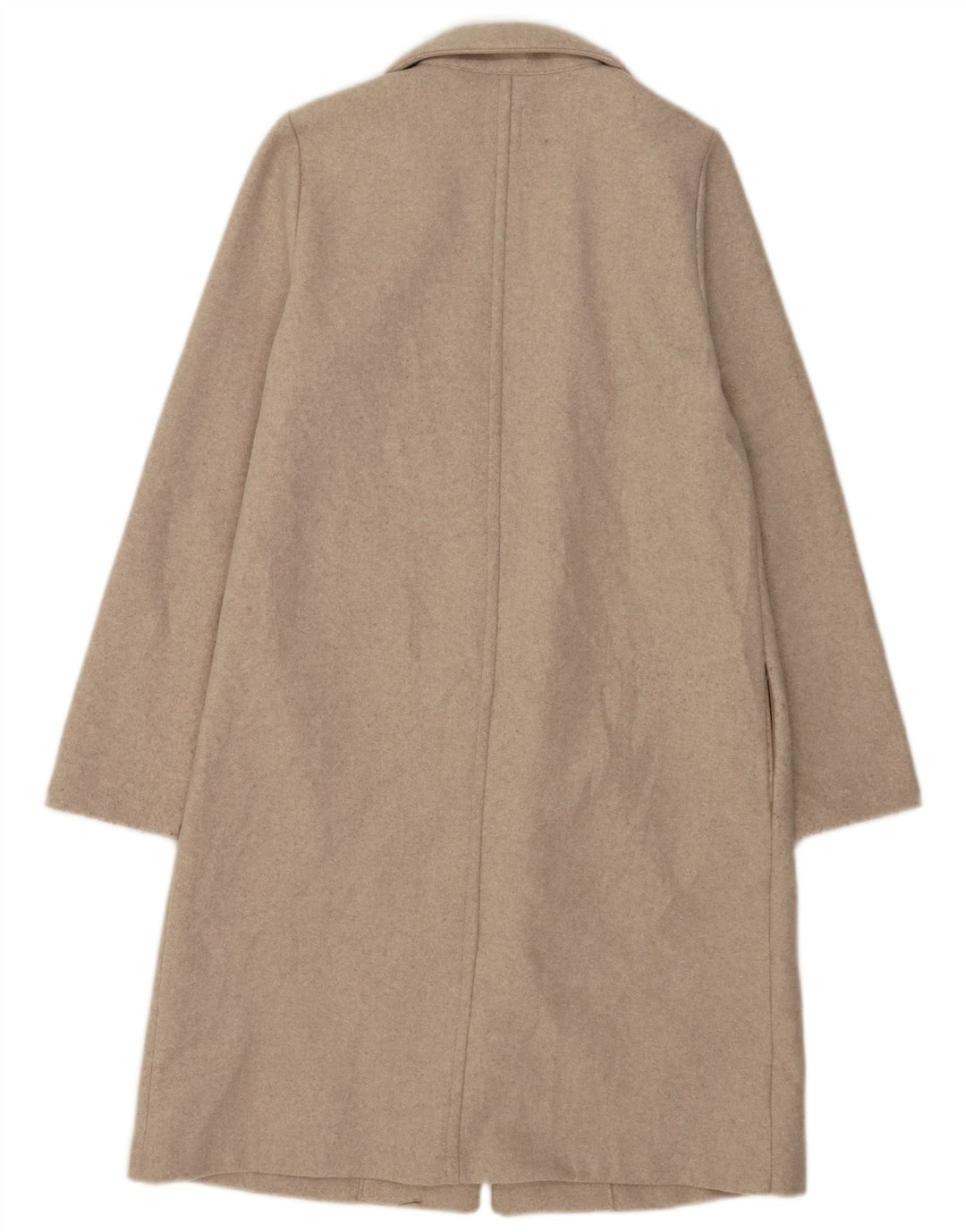 Zara Womens Open Overcoat UK 10 Small Grau Polyester