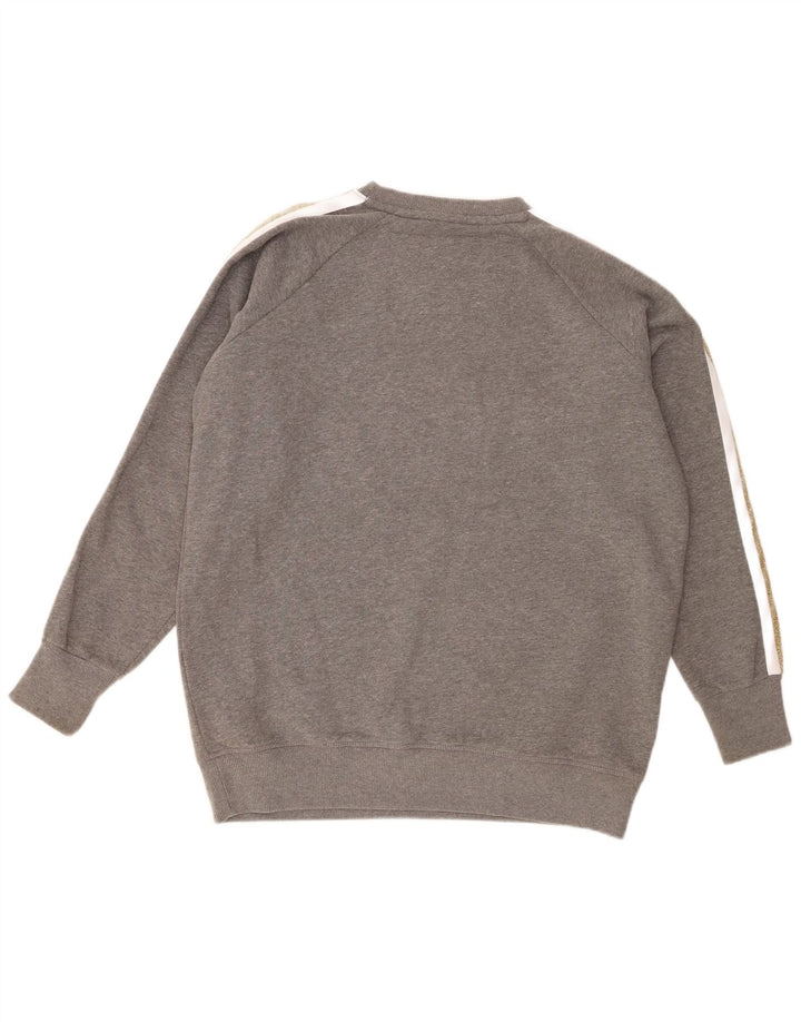 Superdry Damen-Sweatshirt mit Grafik-Übergröße, Gr. 6, XS, Grau meliert