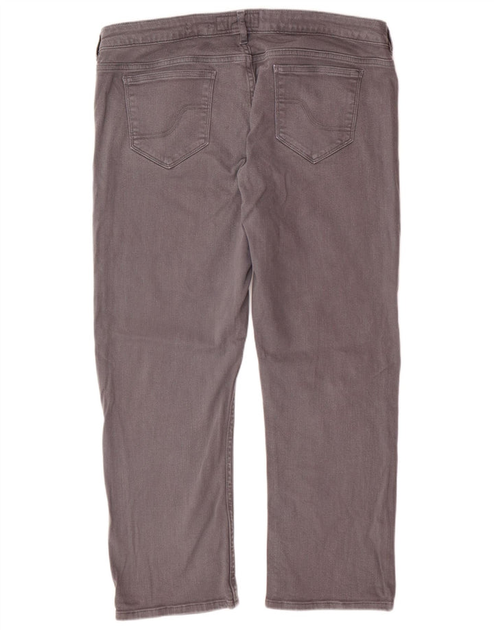 FAT FACE Damen Capri-Jeans US 16 2XL W36 L24 Graue Baumwolle