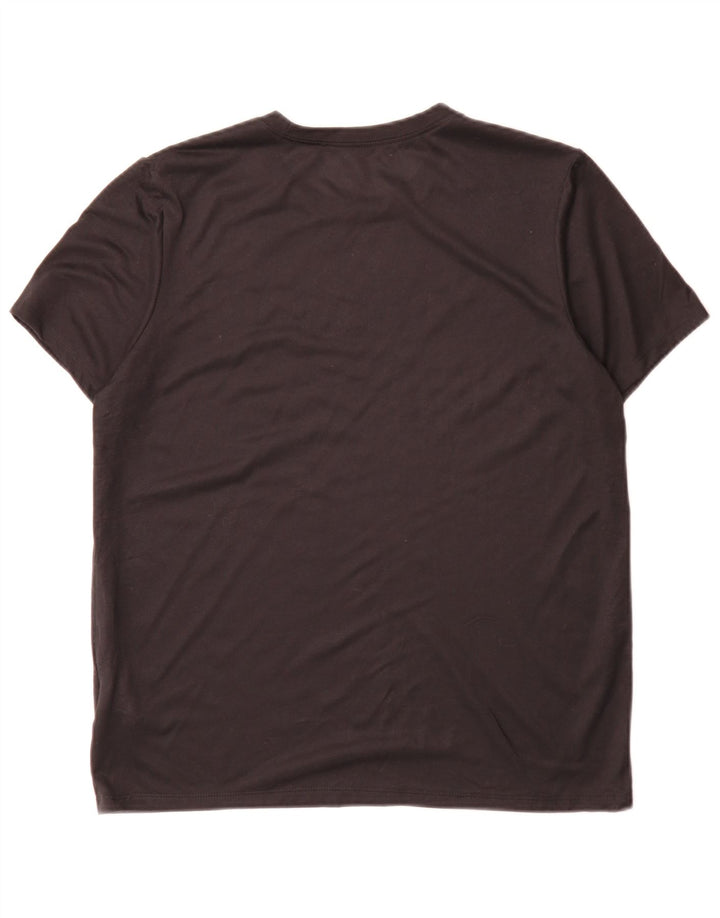 Nike Damen Dri Fit T-Shirt Top Medium Schwarz Polyester Sport