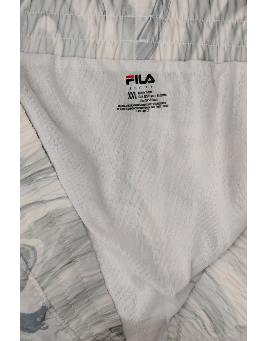 Fila Damen Sportshorts UK 20 2XL Graues Batik-Polyester