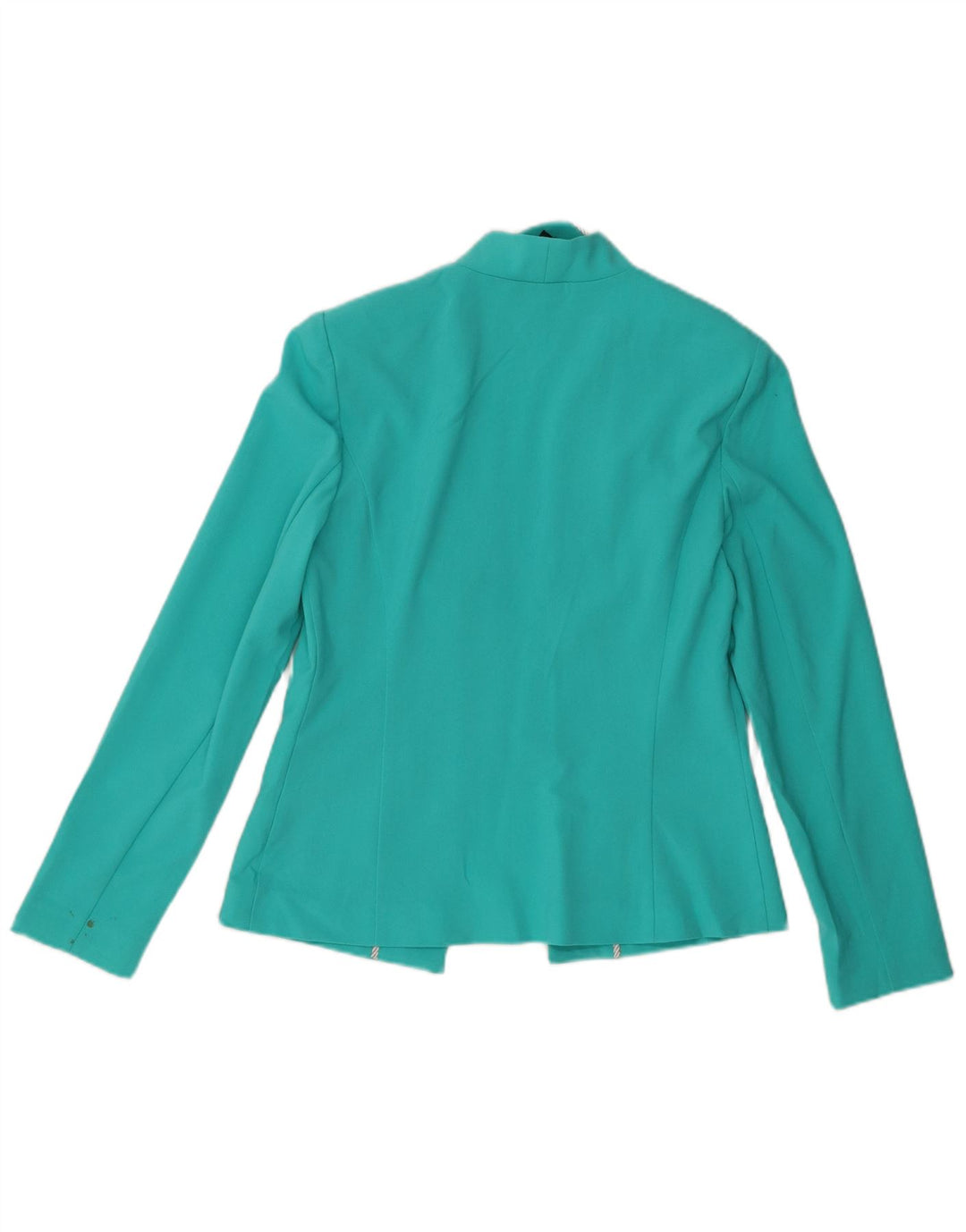 Marks & Spencer Offene Damen-Blazerjacke UK 10 Small Türkis Polyester
