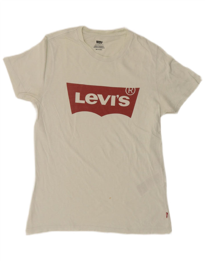 Levi's Herren-T-Shirt mit Grafik, XS, weiße Baumwolle