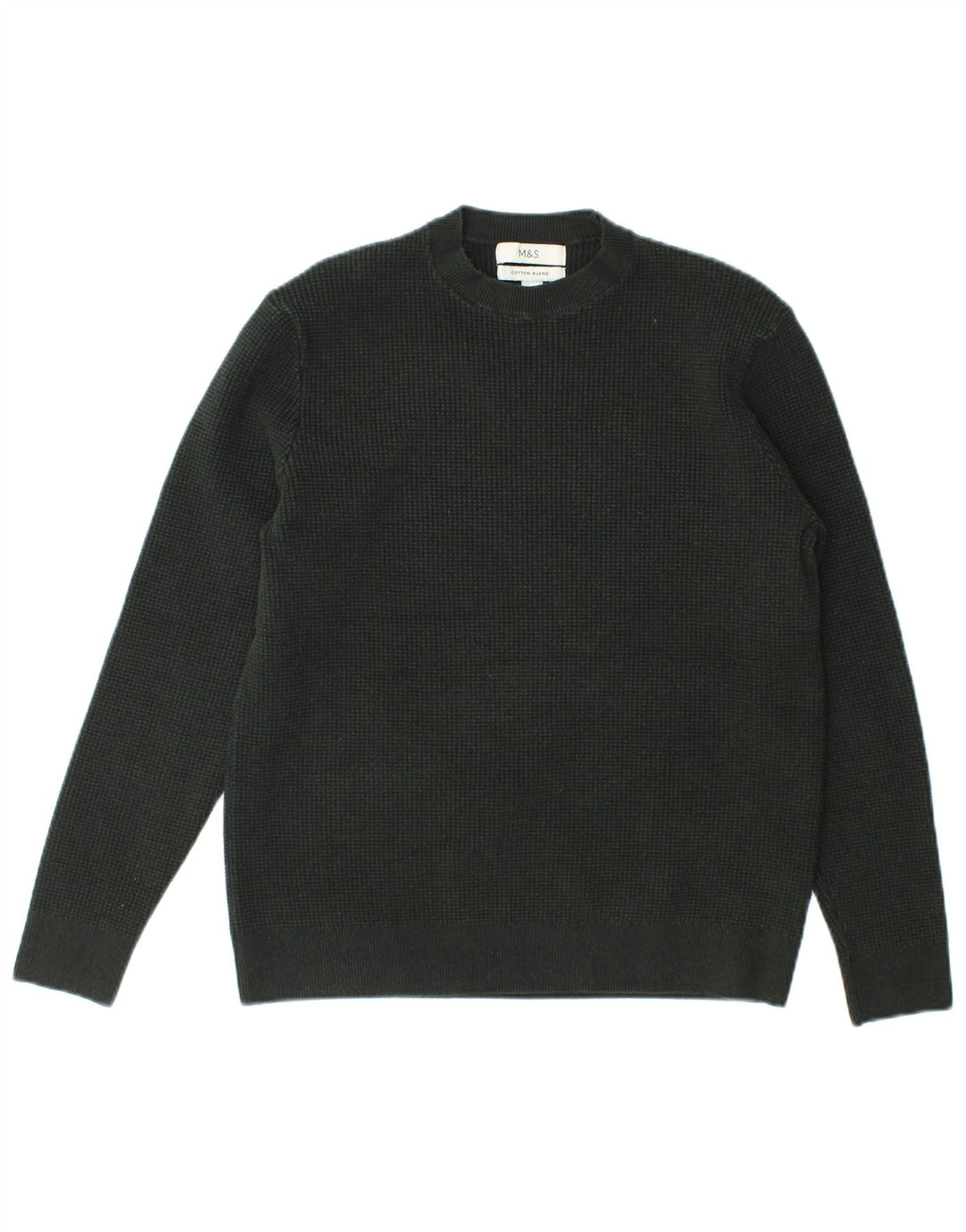 Marks & Spencer Damen-Pullover mit Rundhalsausschnitt, Gr. 14, Mittelgrün