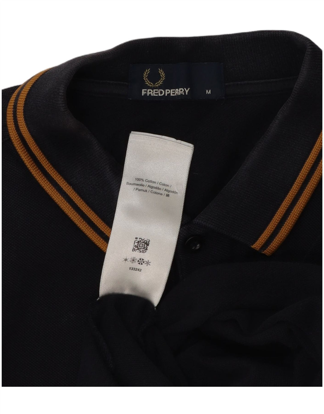 Fred Perry Herren-Poloshirt, mittelmarineblaue Baumwolle