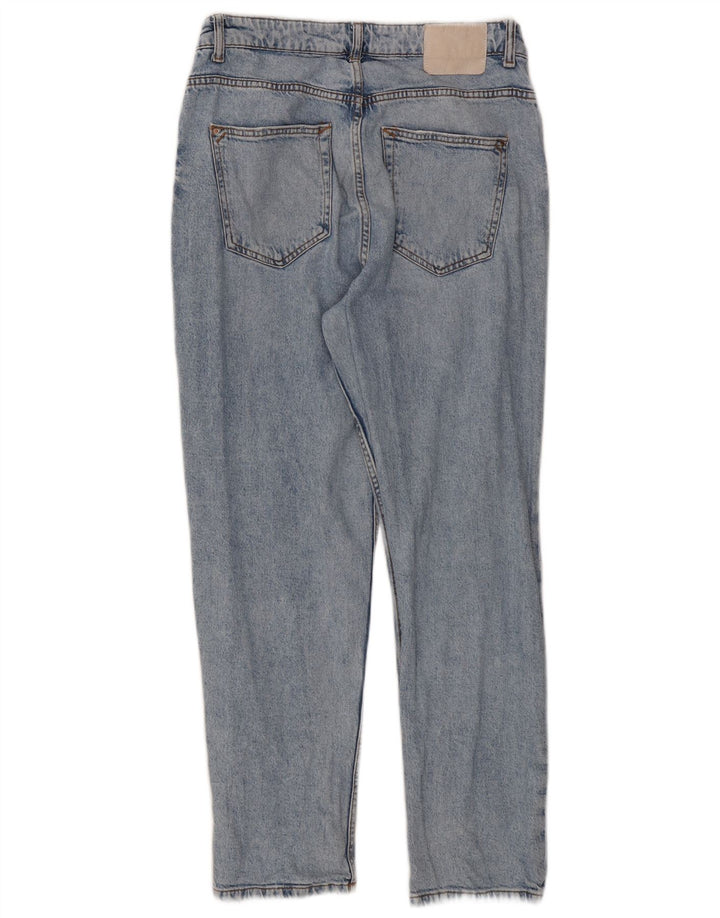 Zara Damen Straight Jeans EU 42 Large W32 L27 Blau