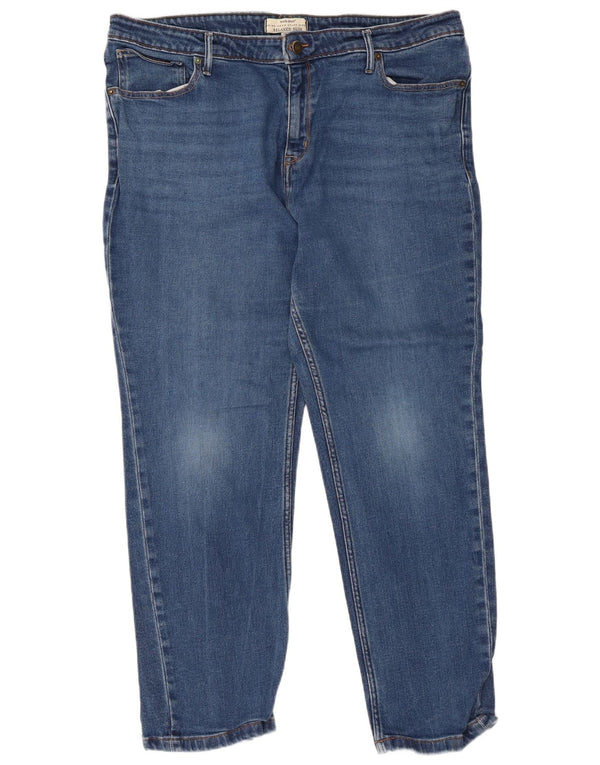 White Stuff Damen Relaxed Fit Slim Jeans UK 20 2XL W40 L27 Blaue Baumwolle