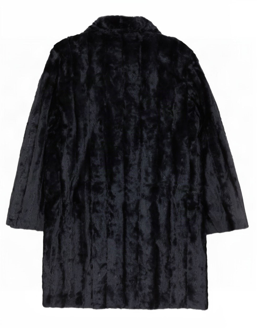 French Connection Offener Kunstpelzmantel für Damen, UK 12, Mittelblau