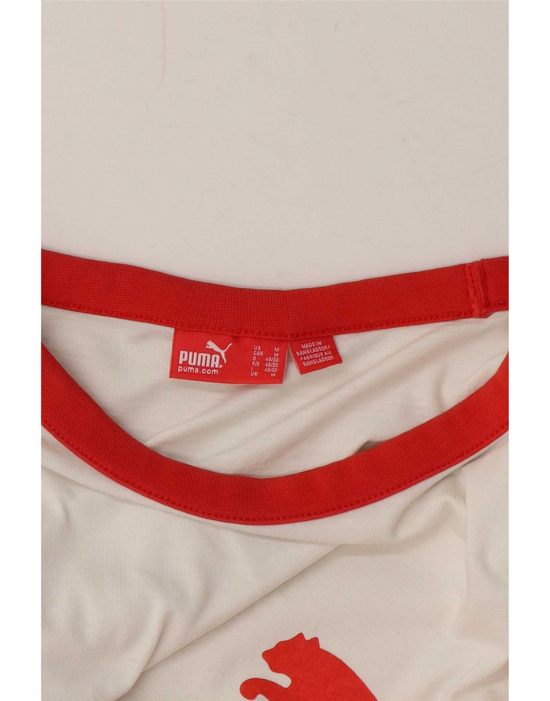 Puma Herren Grafik-T-Shirt-Oberteil Mittelweiß Farbblock
