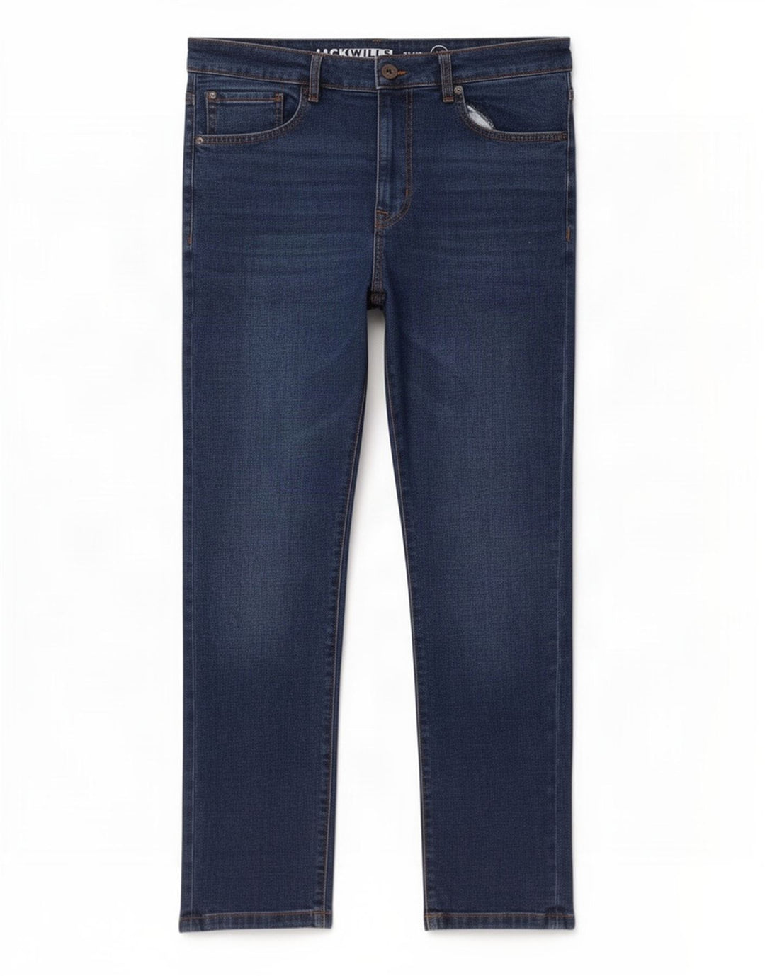 Jack Wills Herren Slim Jeans W34 L31 Marineblaue Baumwolle