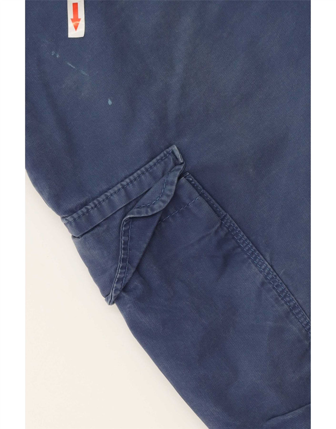 Marks & Spencer Herren Regular Cargo Shorts W36 Large Blau Baumwolle