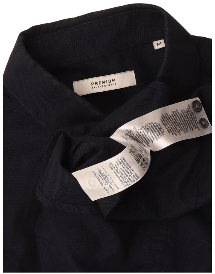 Jack & Jones Herren-Premium-Hemd aus Baumwolle in mittlerem Marineblau