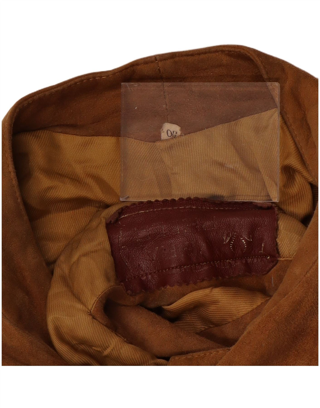 VINTAGE Herren Wildlederjacke IT 50 Großes braunes Leder