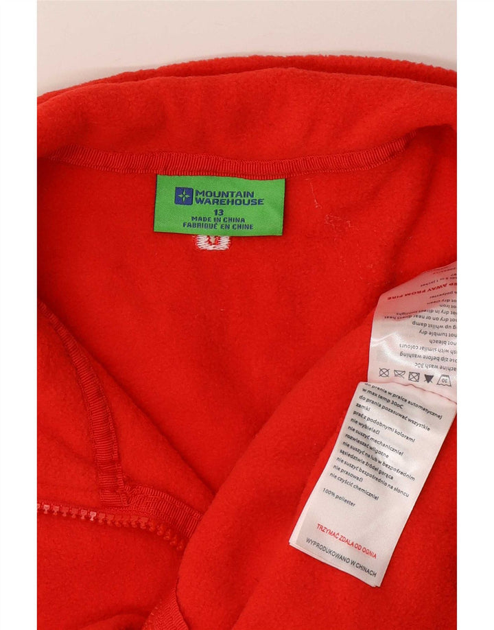 Mountain Warehouse Liner-Fleecejacke für Mädchen, 12–13 Jahre, rotes Polyester