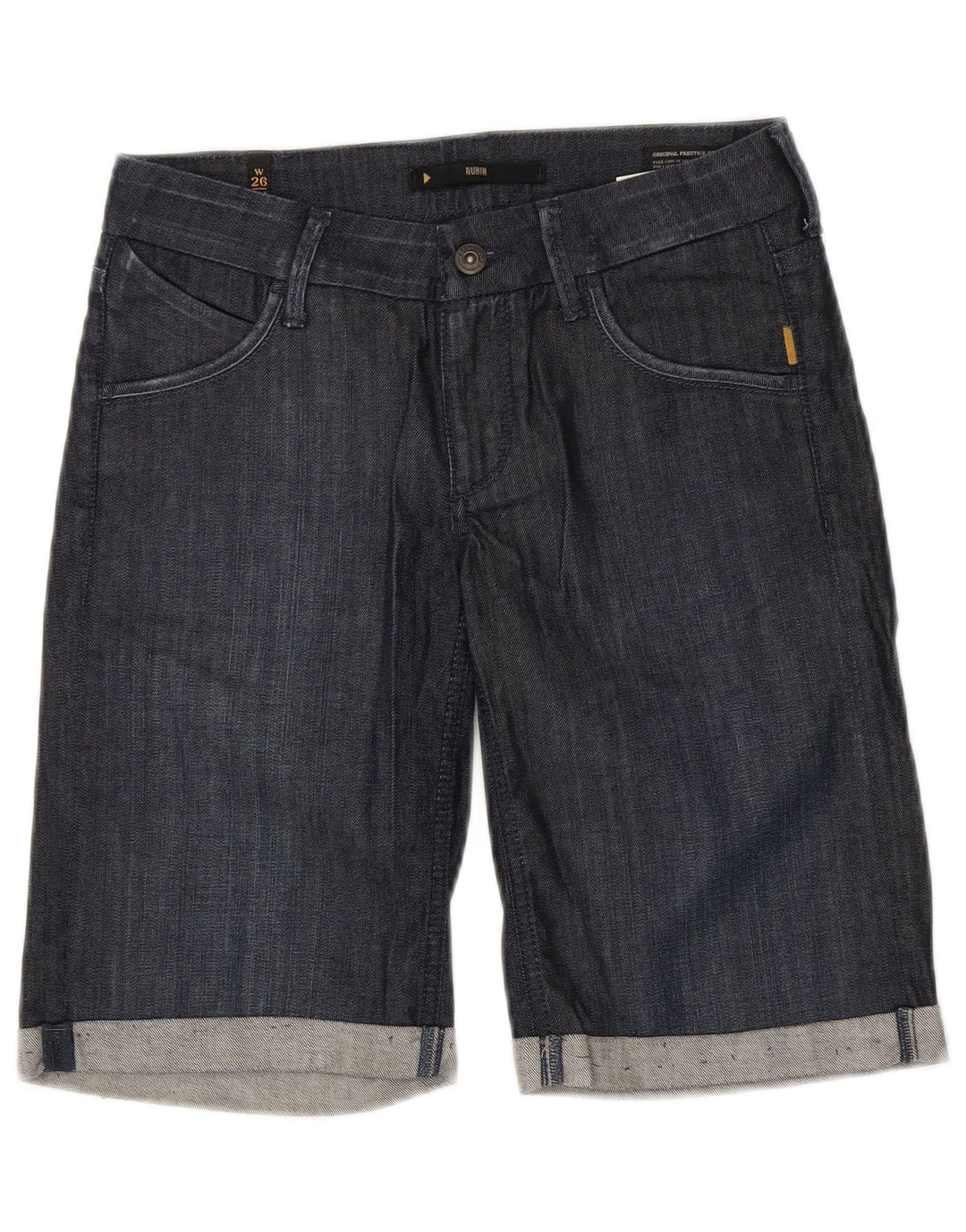 Meltin' Pot Damen Jeansshorts W26 Small Marineblau Baumwolle