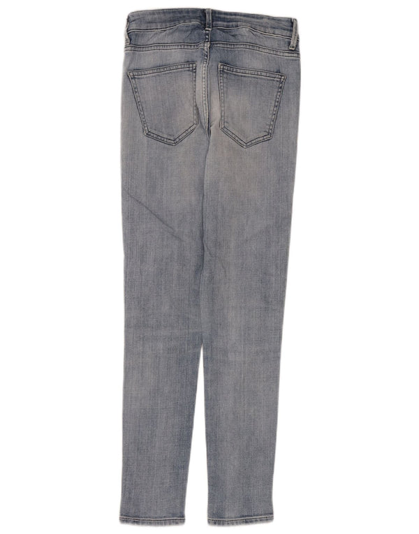 Zara Damen High Rise Cropped Jeans EU 38 XS W26 L28 Blau