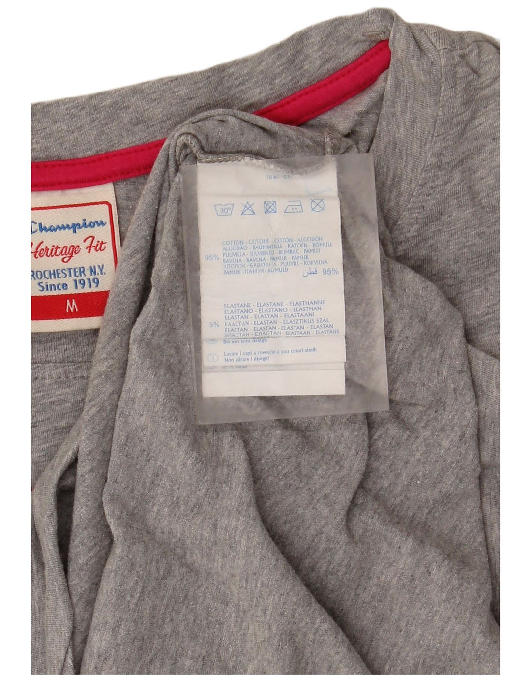 Champion Damen Heritage Fit Graphic Top 3/4 Ärmel UK 14 Mittelgrau