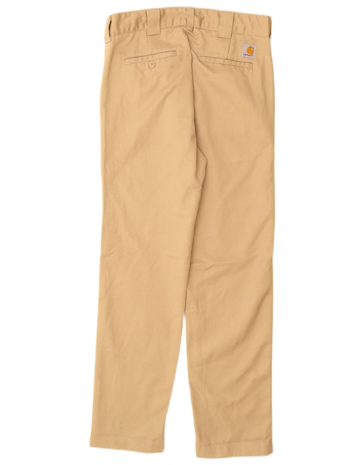 CARHARTT Herren Slim Chinohose W28 L30 Beige Polyester