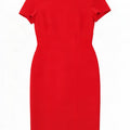 Marks & Spencer Damen Etuikleid UK 8 Small Rot Polyester