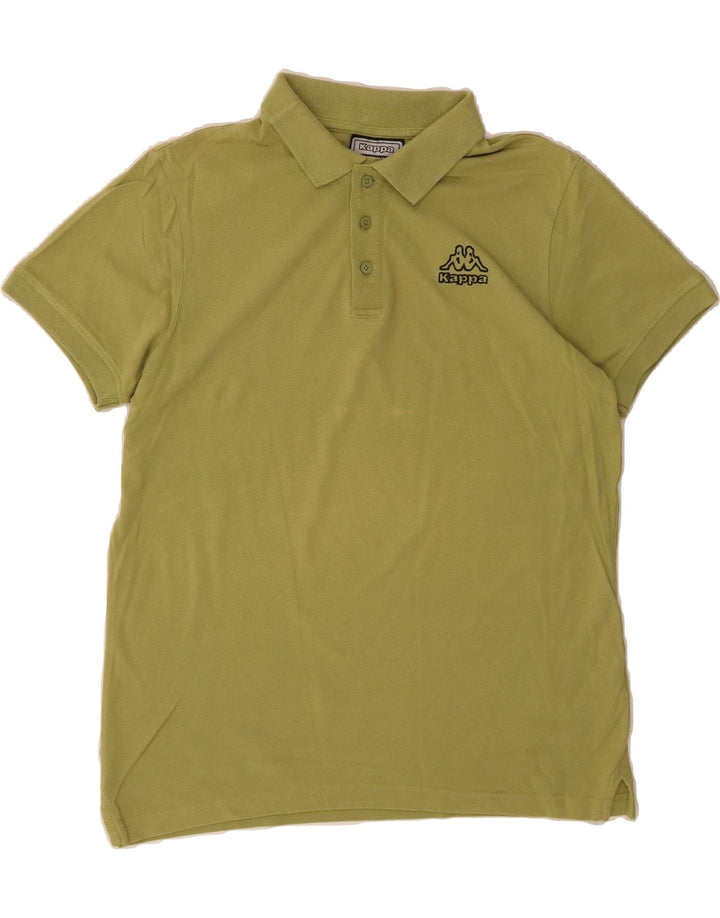 KAPPA Mens Polo Shirt Medium Green Cotton Vintage Kappa and Second-Hand Kappa from Messina Hembry 