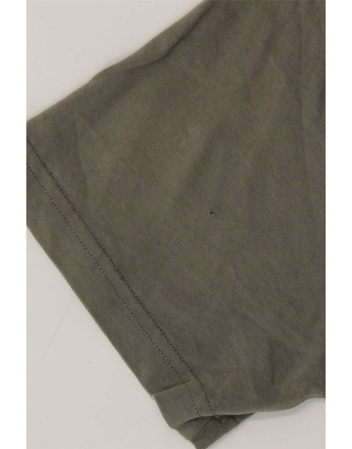 Jack Wills Herren Relaxed Fit T-Shirt-Oberteil aus mittlerer Khaki-Baumwolle