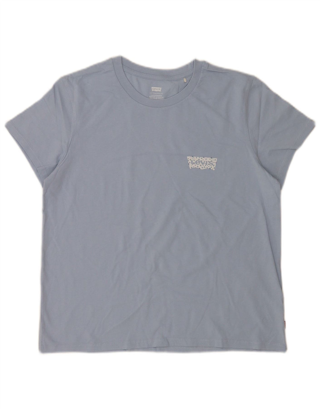 Levi's Damen T-Shirt Top UK 16 Large Blau Baumwolle