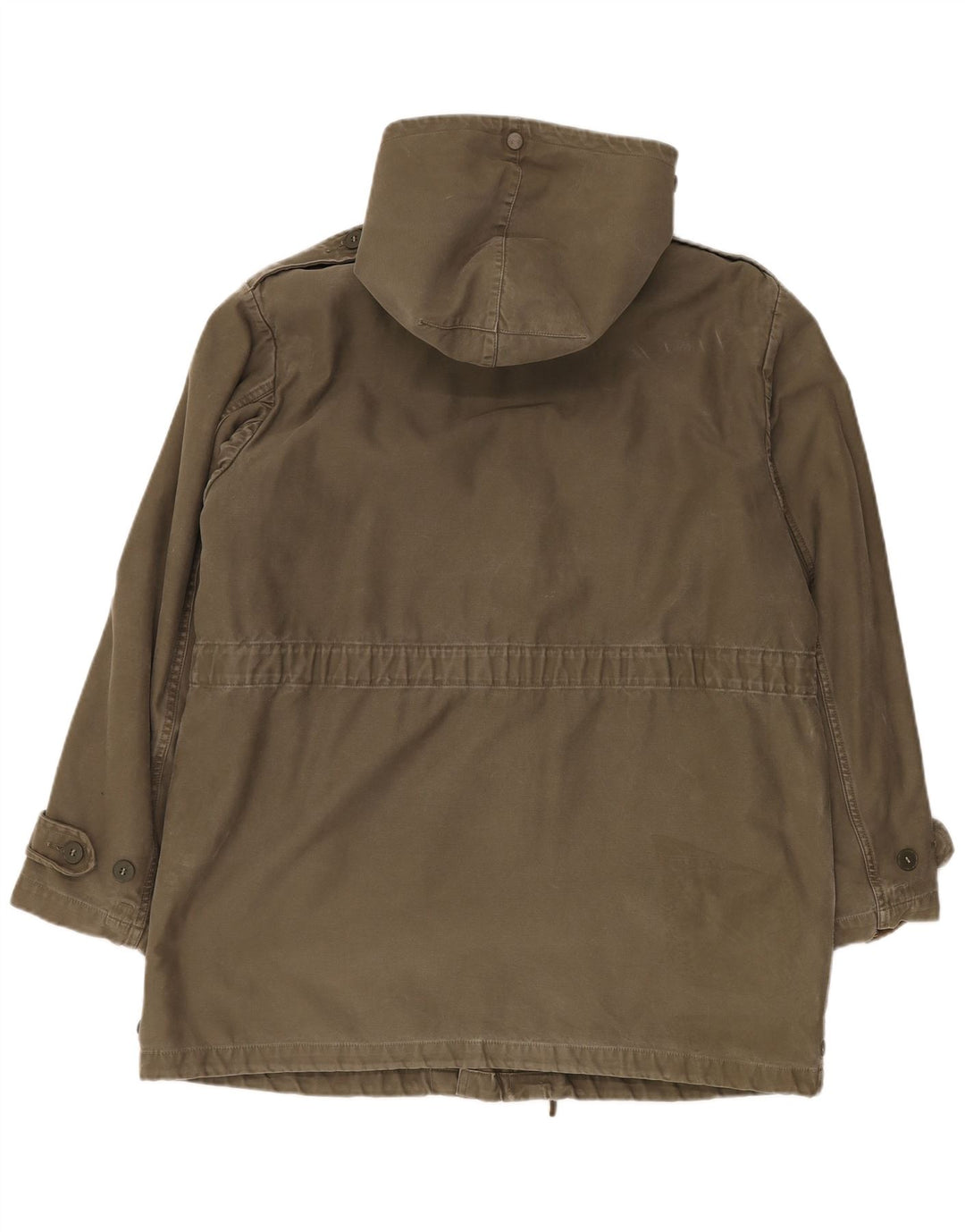 VINTAGE Herren-Militärparkajacke mit Kapuze, UK 40, Größe L, Khaki