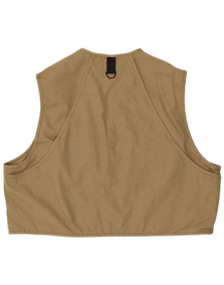EDDIE BAUER Damen Übergroße Utility-Gilet UK 18 XL Beige Baumwolle