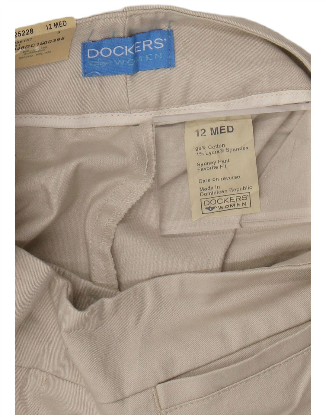 DOCKERS Womens Favorite Fit Freizeithose US 12 Large W30 L31 Beige