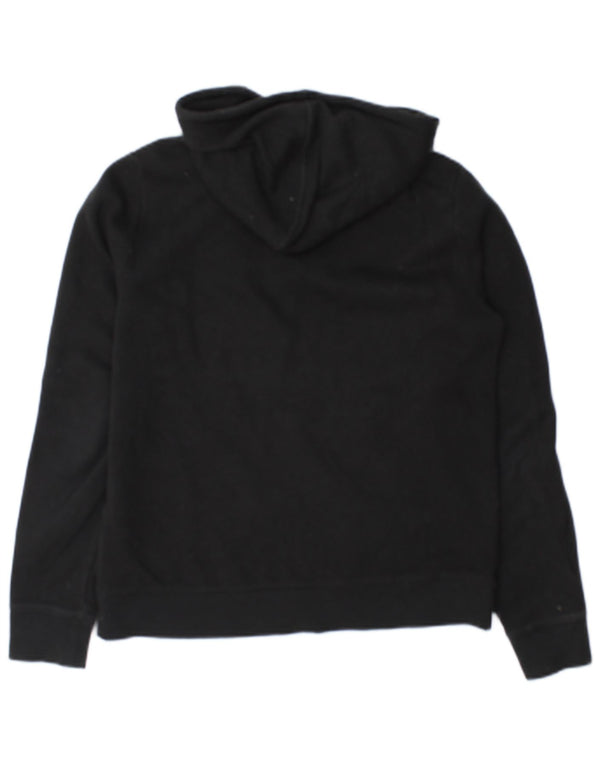 Calvin Klein Jeans Damen Zip Hoodie Pullover UK 10 Small Schwarz Baumwolle