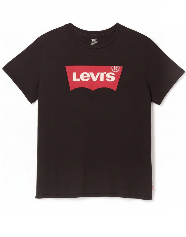 Levi's Herren-T-Shirt mit Grafik, 3XL, schwarze Baumwolle