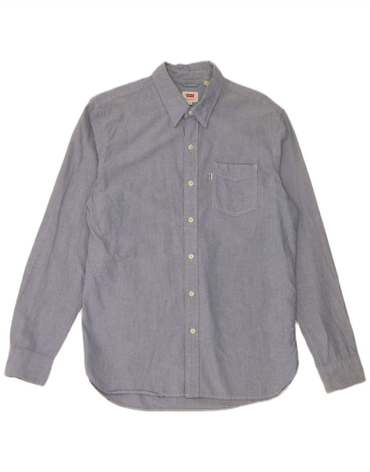 Levi's Herrenhemd aus mittelblauer Baumwolle