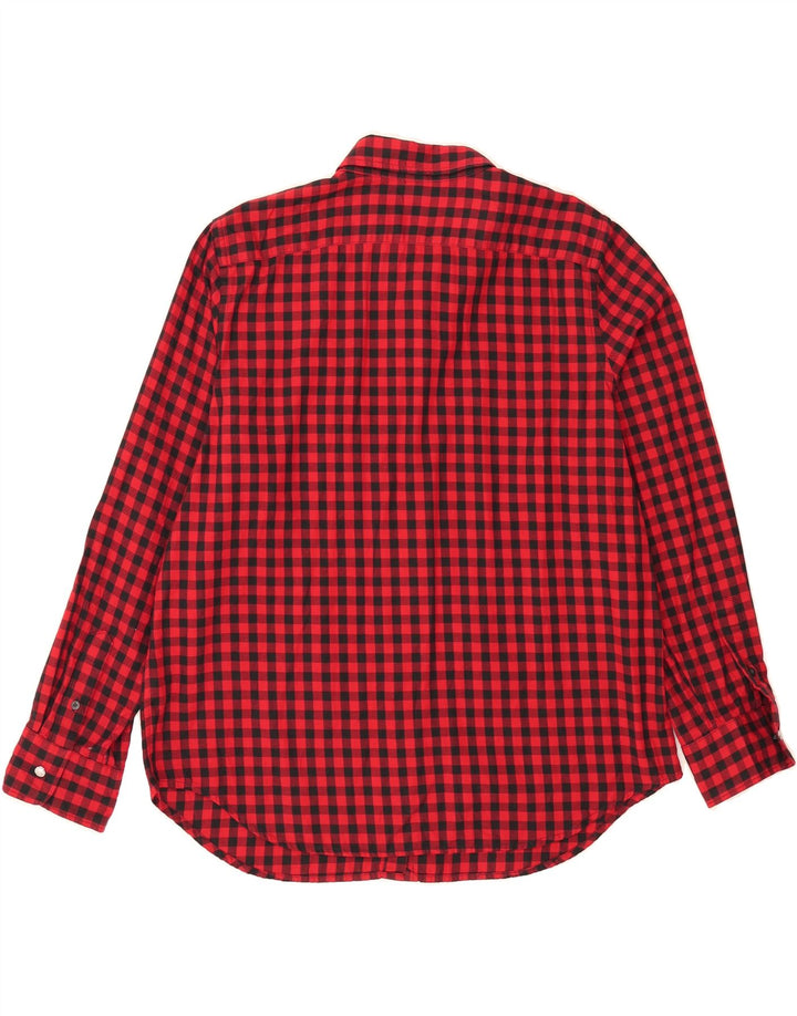 CHAPS Womens Formal Shirt UK 18 XL Red Check Cotton Vintage Chaps and Second-Hand Chaps from Messina Hembry 
