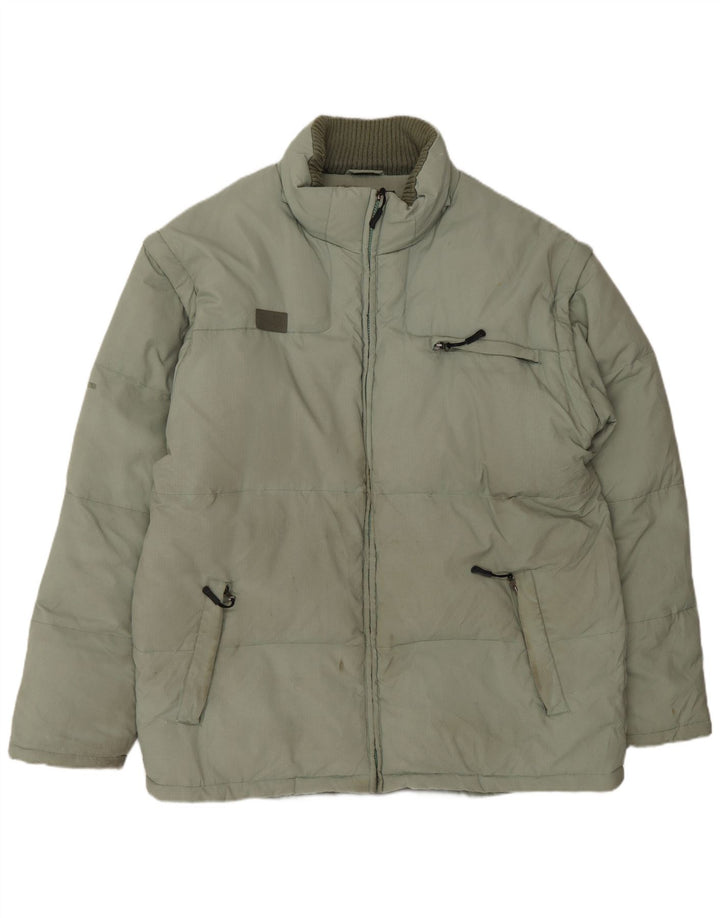 The North Face Herren Wattierte Jacke UK 44 2XL Grün Polyamid