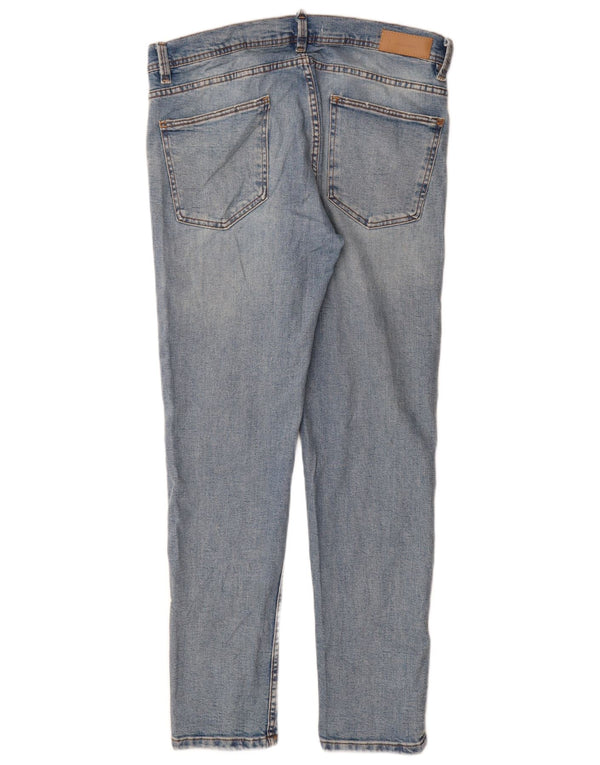 Zara Herren Slim Jeans EU 44 Large W34 L32 Blaue Baumwolle