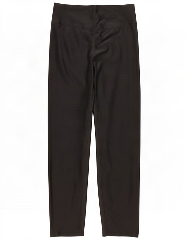 Nike Damen Dri Fit Leggings UK 14 Mittelschwarzes Polyester