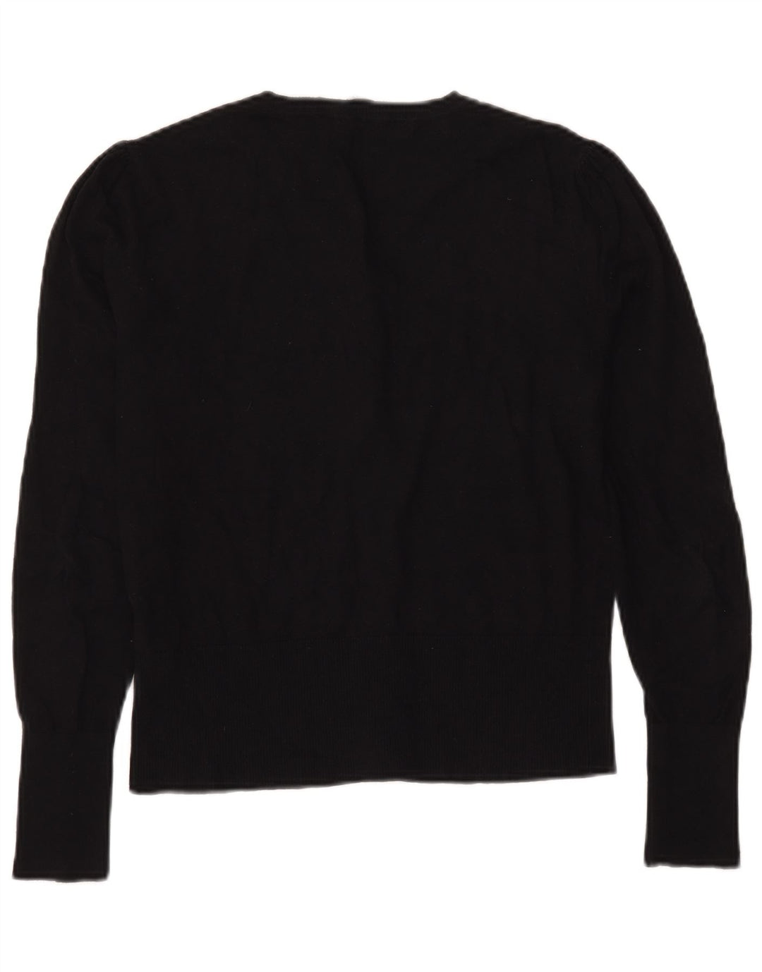 Oasis Damen-Cardigan-Pullover UK 14 Mittelschwarze Baumwolle